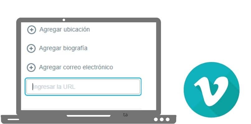 que se debe agregar en la opcion de tus sitios web que aparece en vimeo